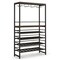 Freestanding Wine Bakers Rack With 4-tier Wine Storage and 4 Rows of Stemware Racks